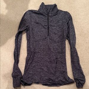 Lululemon grey space dye quarter zip